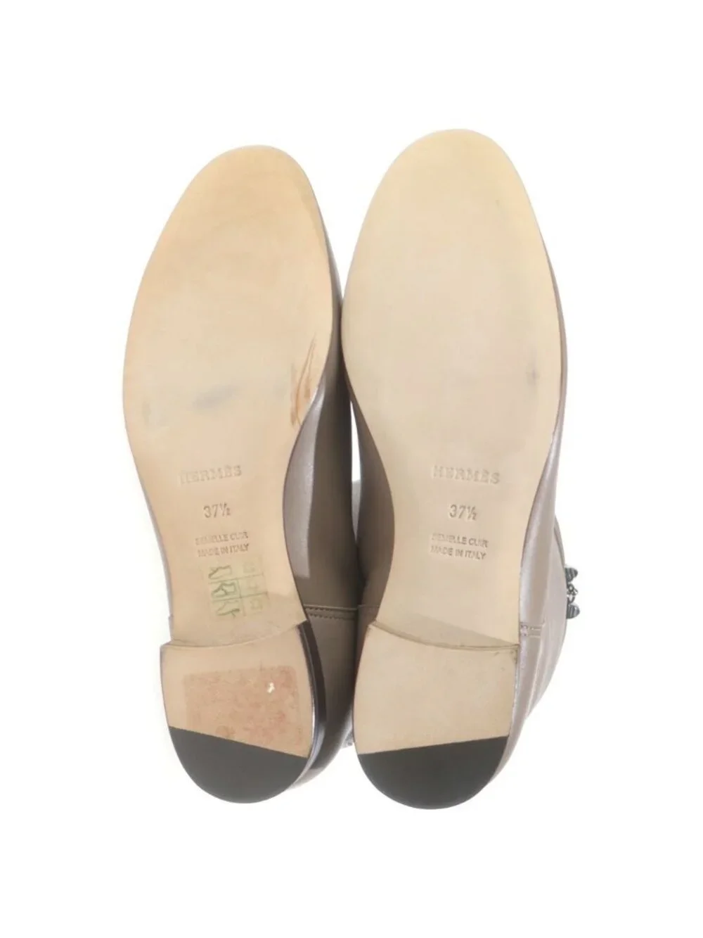 Hermes Collier de Chien Boots de Leather Long Beige